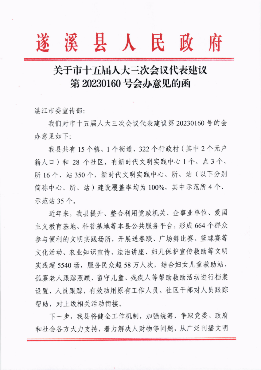 關(guān)于市十五屆人大三次會議代表建議第20230160號會辦意見的函_00.png