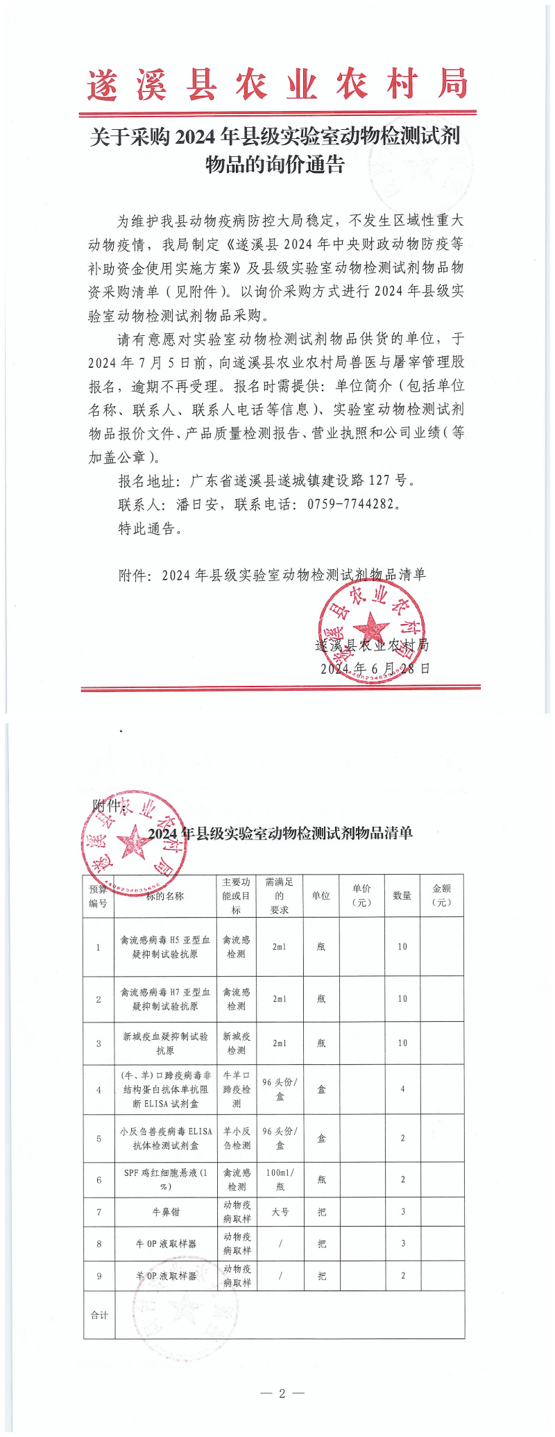 關(guān)于采購2024年縣級(jí)實(shí)驗(yàn)室動(dòng)物檢測(cè)試劑物品的詢價(jià)通告 (2)_00.png